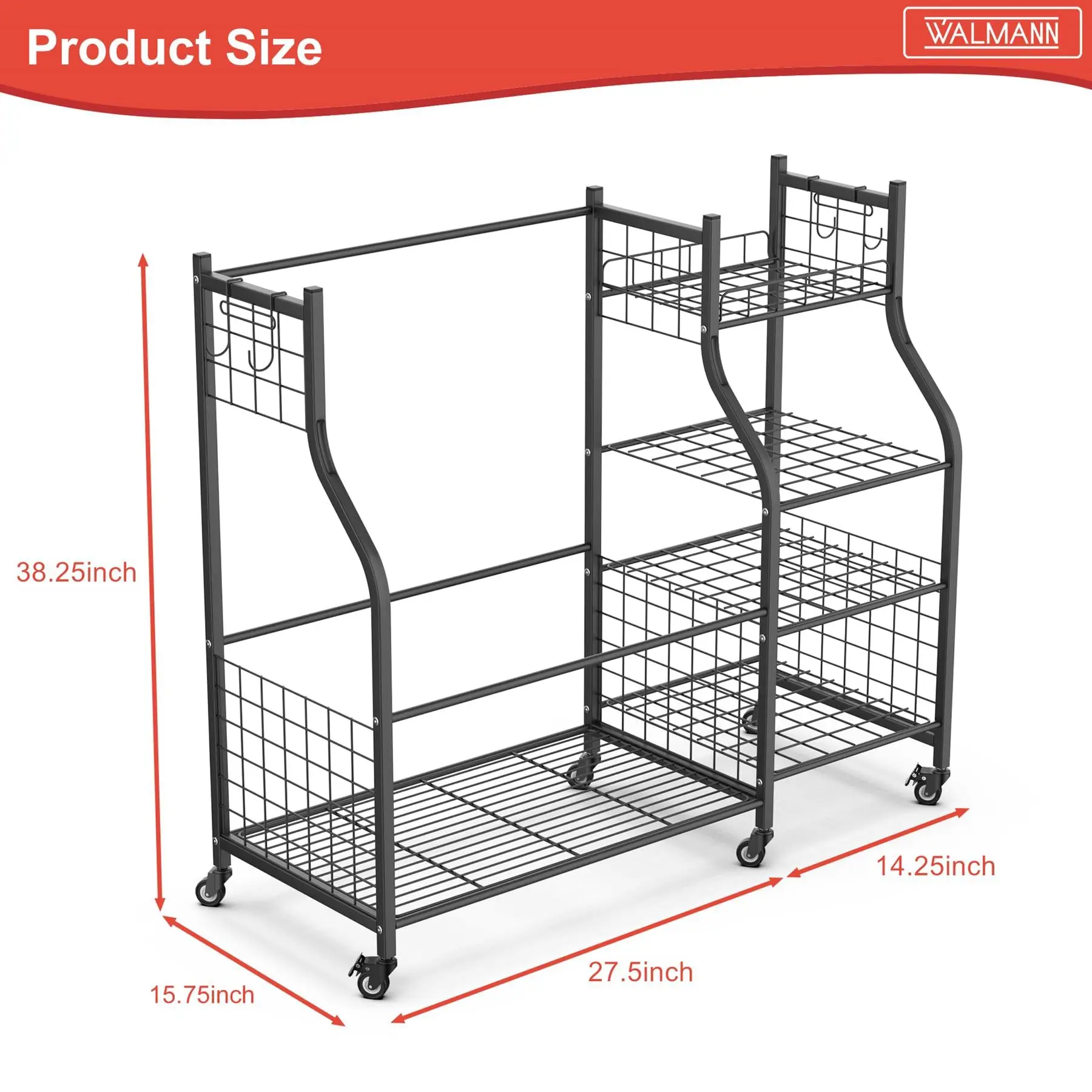 #Metal Golf Bag Rack Club Storage & Display Rack with Four Layers Movable Floor Type
#Metal Golf Bag Rack Club Storage & Display Rack with Four Layers Movable Floor Type