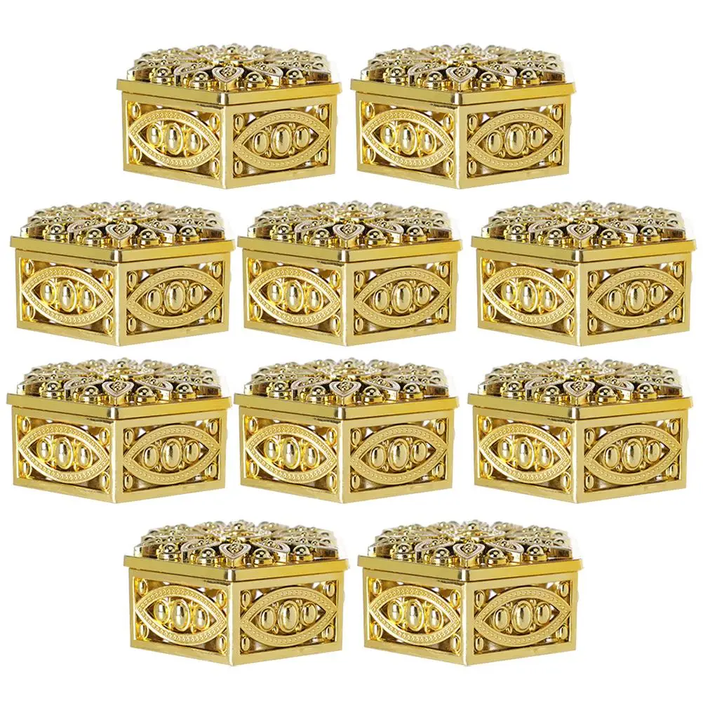 12 Pcs Packaging Boxes Golden Hexagonal Candy Containers Plastic Candy Box 6x3cm Plastic Party Boxes for Celebrations
12 Pcs Packaging Boxes Golden Hexagonal Candy Containers Plastic Candy Box 6x3cm Plastic Party Boxes for Celebrations