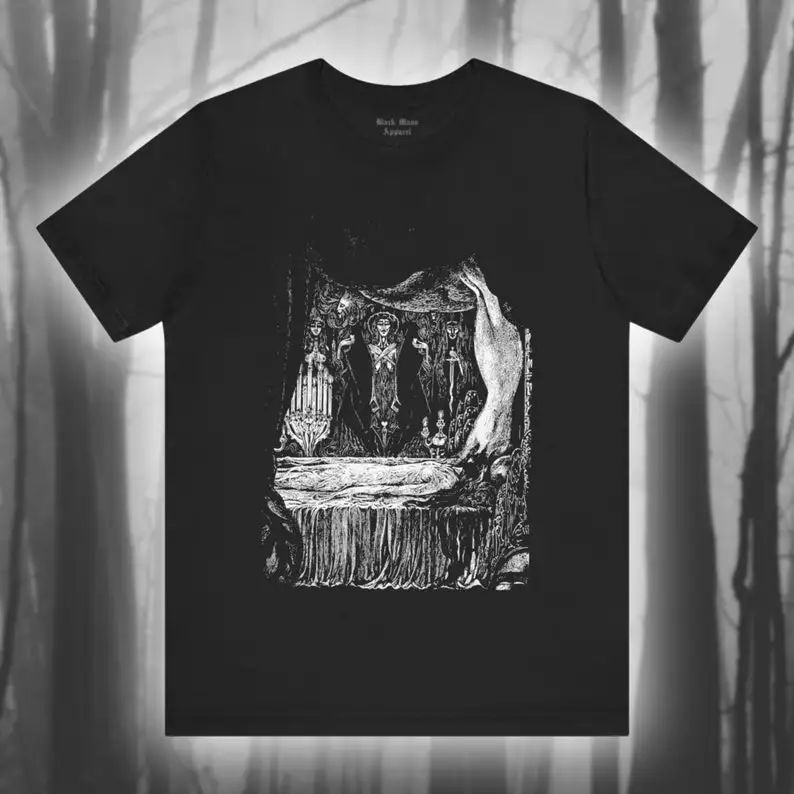 Ligeia, Albert Martini Art, Edgar Allan Poe Shirt, Horror T-shirt, Classic Gothic Literature, Bookworm Unisex Jersey Short
Ligeia, Albert Martini Art, Edgar Allan Poe Shirt, Horror T-shirt, Classic Gothic Literature, Bookworm Unisex Jersey Short