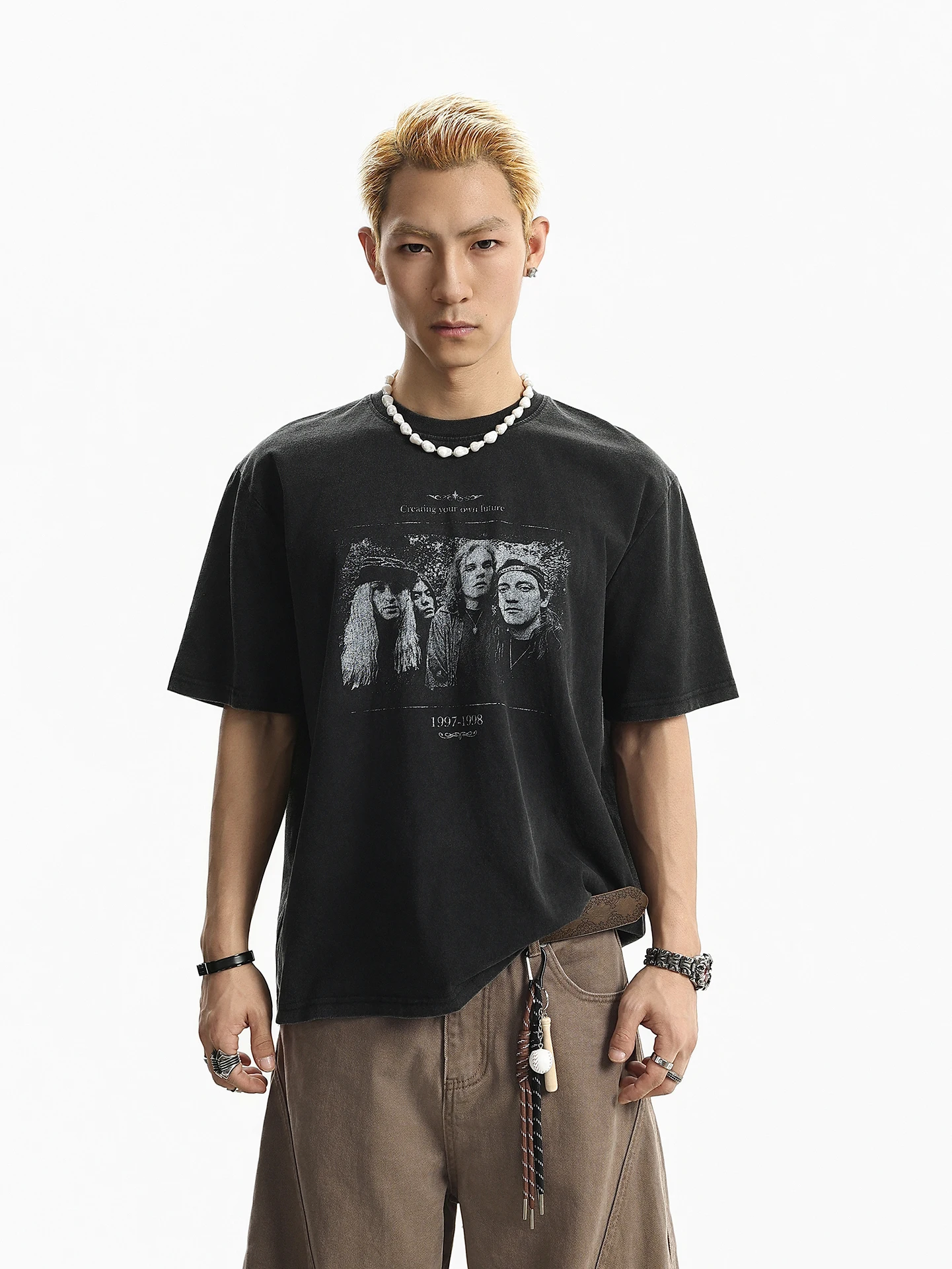 BETEBULE American High Street Printed round Neck Short Sleeve Men's T-shirt Summer Trendy Loose Half Sleeve Top
BETEBULE American High Street Printed round Neck Short Sleeve Men's T-shirt Summer Trendy Loose Half Sleeve Top