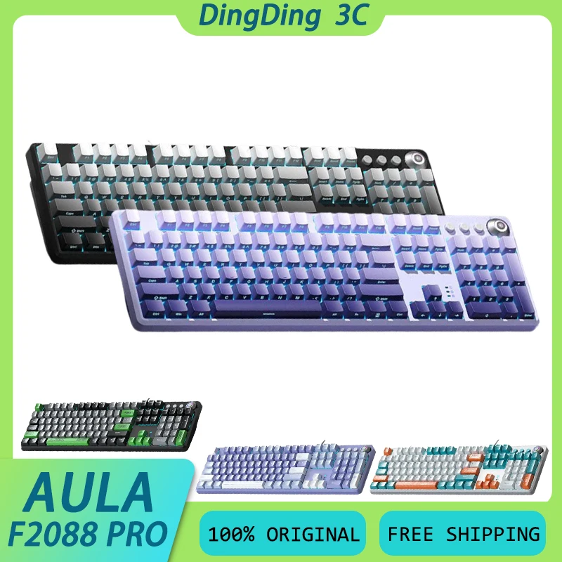 AULA F2088 Pro Проводная механическая клавиатура с ручкой RGB с низкой задержкой и длительным сроком службы, офисная игровая клавиатура, аксессуары для ПК на заказ
AULA F2088 Pro Проводная механическая клавиатура с ручкой RGB с низкой задержкой и длительным сроком службы, офисная игровая клавиатура, аксессуары для ПК на заказ