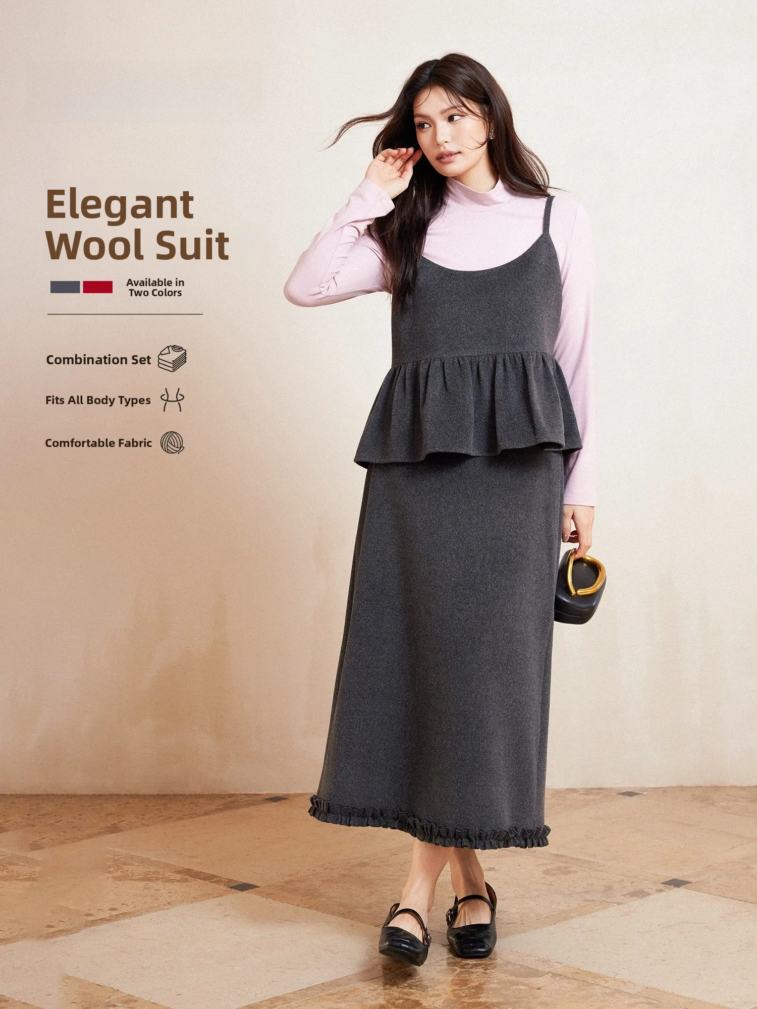 Plusmall Zurich Miss ort Brued Wool Single Face Knitted ter f Skirt Set mid Ne Base irt Casual Commute Sle
Plusmall Zurich Miss ort Brued Wool Single Face Knitted ter f Skirt Set mid Ne Base irt Casual Commute Sle