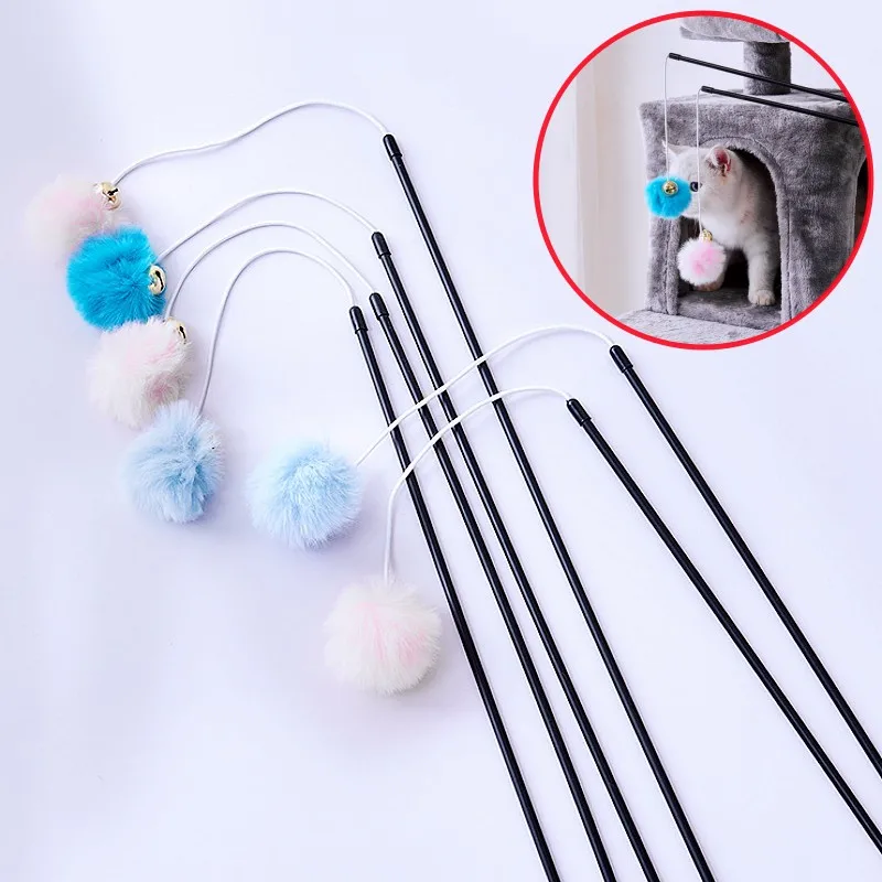 Cat Toys Wool Ball Cats Teaser Stick Plush Ball Interactive Cat Toy with Bell Long Handle Cats Sticks Pet Toys Pet Supplies
Cat Toys Wool Ball Cats Teaser Stick Plush Ball Interactive Cat Toy with Bell Long Handle Cats Sticks Pet Toys Pet Supplies