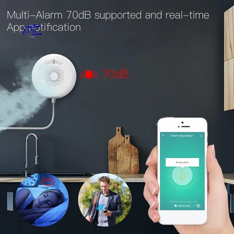 AF91-1Set Combustible Sensor Tuya Smart Home Security Alarm System Smart Life Tuya App White
AF91-1Set Combustible Sensor Tuya Smart Home Security Alarm System Smart Life Tuya App White