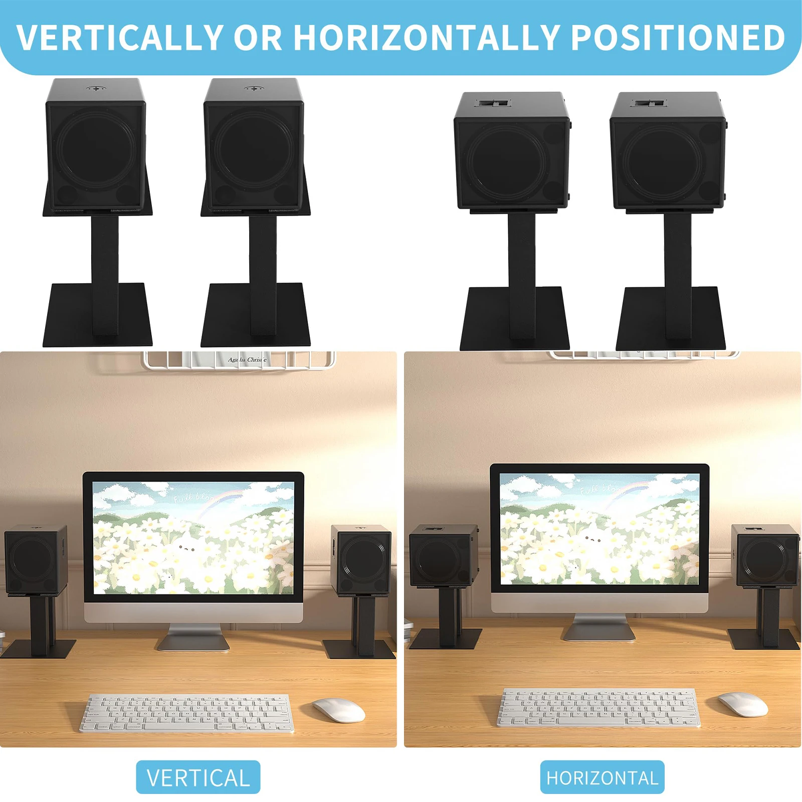 1 пара настольных подставок для колонок, выдерживающих до 25 фунтов, универсальные металлические подставки для полочных колонок для компьютера
1 пара настольных подставок для колонок, выдерживающих до 25 фунтов, универсальные металлические подставки для полочных колонок для компьютера