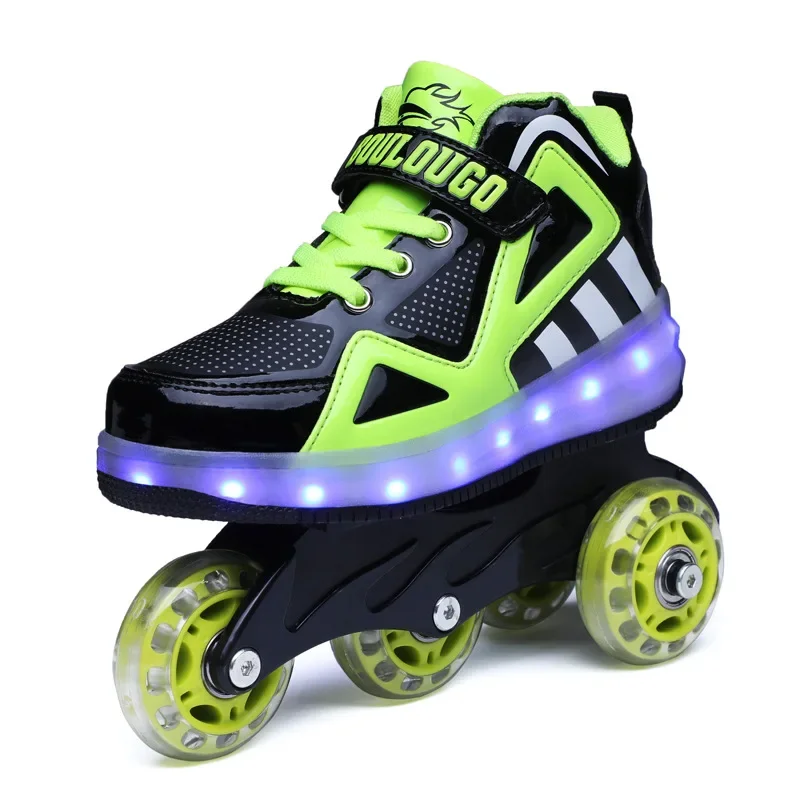 New skates led charging switch single and double row walking wheel deformation shoes for children
New skates led charging switch single and double row walking wheel deformation shoes for children