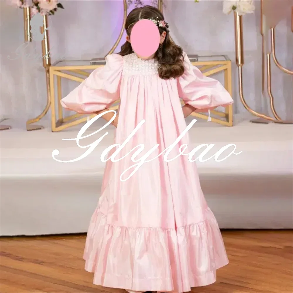 Princess Classic O Neck Applique First Communion Dress Puff Sleeve Floor Length Formal Flower Girl Gown New 2024 Customized
Princess Classic O Neck Applique First Communion Dress Puff Sleeve Floor Length Formal Flower Girl Gown New 2024 Customized