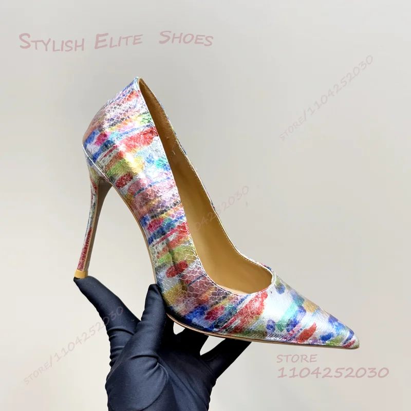 Rainbow Striped Scales Shiny Pump Girls Cute Colorful Pointed Sandals Blue Beach Stiletto Heels Glitter Club Party Women Shoes
Rainbow Striped Scales Shiny Pump Girls Cute Colorful Pointed Sandals Blue Beach Stiletto Heels Glitter Club Party Women Shoes