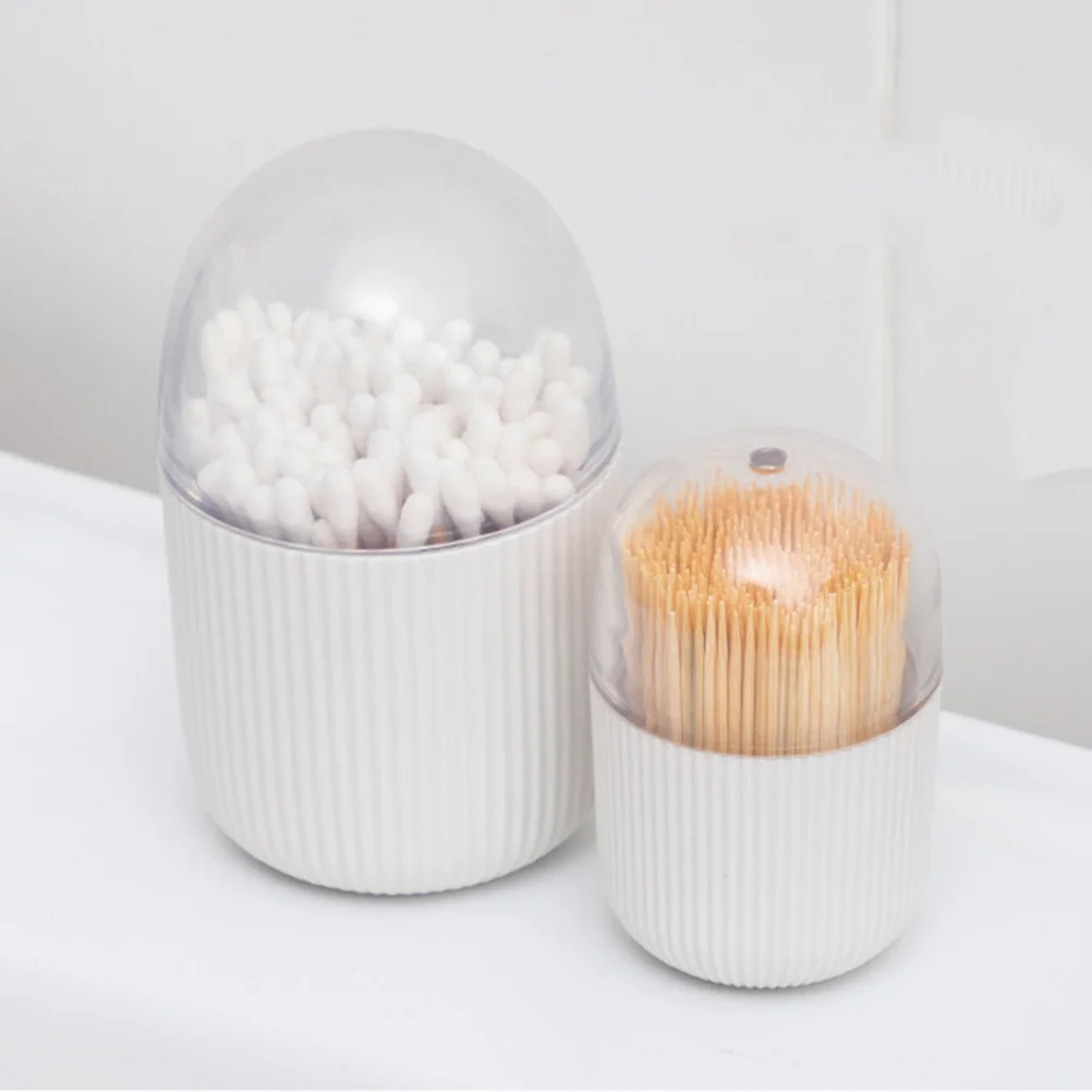 Cotton Swabs Holder White Modern Storage Box For Makeup Accessories Apothecary Jar Swab Organizer Dustproof Lid Space 
Cotton Swabs Holder White Modern Storage Box For Makeup Accessories Apothecary Jar Swab Organizer Dustproof Lid Space
