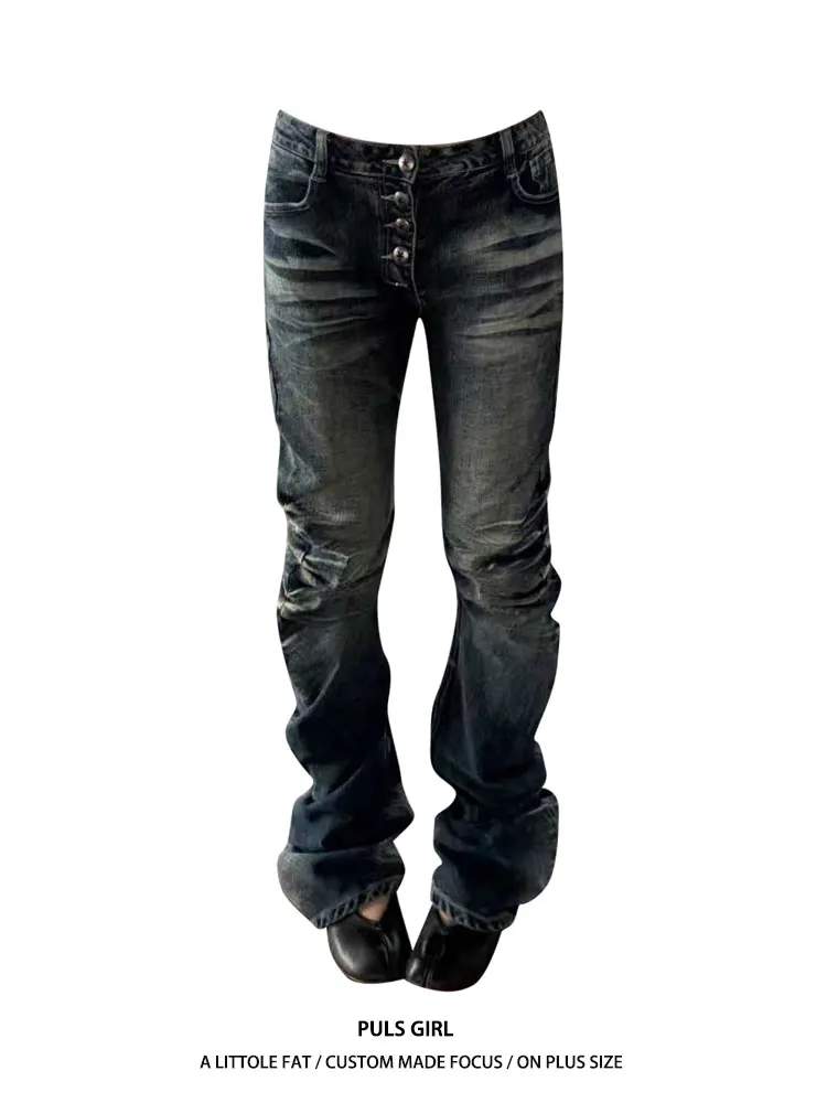 High Waist A-Line Denim Jeans Women's Vintage Washed Knife Button Detail Slim Fit Long Pants Casual High Waist
High Waist A-Line Denim Jeans Women's Vintage Washed Knife Button Detail Slim Fit Long Pants Casual High Waist