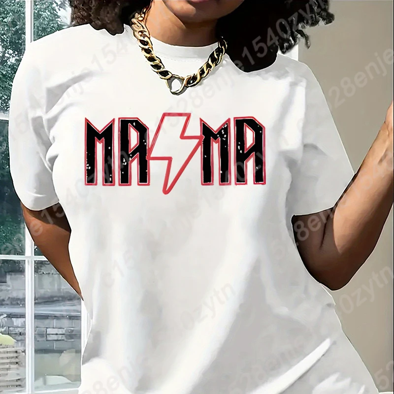 Women's Fashion Oversized Clothing Mama Graphic T-shirt Summer Casual Round Neck Tee Shirts Solid Color Ladies Soft T Shirt Tops
Women's Fashion Oversized Clothing Mama Graphic T-shirt Summer Casual Round Neck Tee Shirts Solid Color Ladies Soft T Shirt Tops