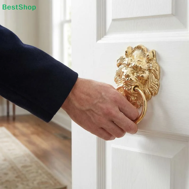 ☮Lion Head Pull Door Handles Gold/Silver Zinc Alloy Front Door Knocker Metal Door Pulls Handles Decor Hardware
☮Lion Head Pull Door Handles Gold/Silver Zinc Alloy Front Door Knocker Metal Door Pulls Handles Decor Hardware