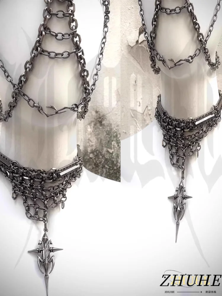 Gothic Multi-Layer Chain Jewelry Accessories, Fashion Necklace for Men and Women, Edgy Punk Statement Jewelry
Gothic Multi-Layer Chain Jewelry Accessories, Fashion Necklace for Men and Women, Edgy Punk Statement Jewelry