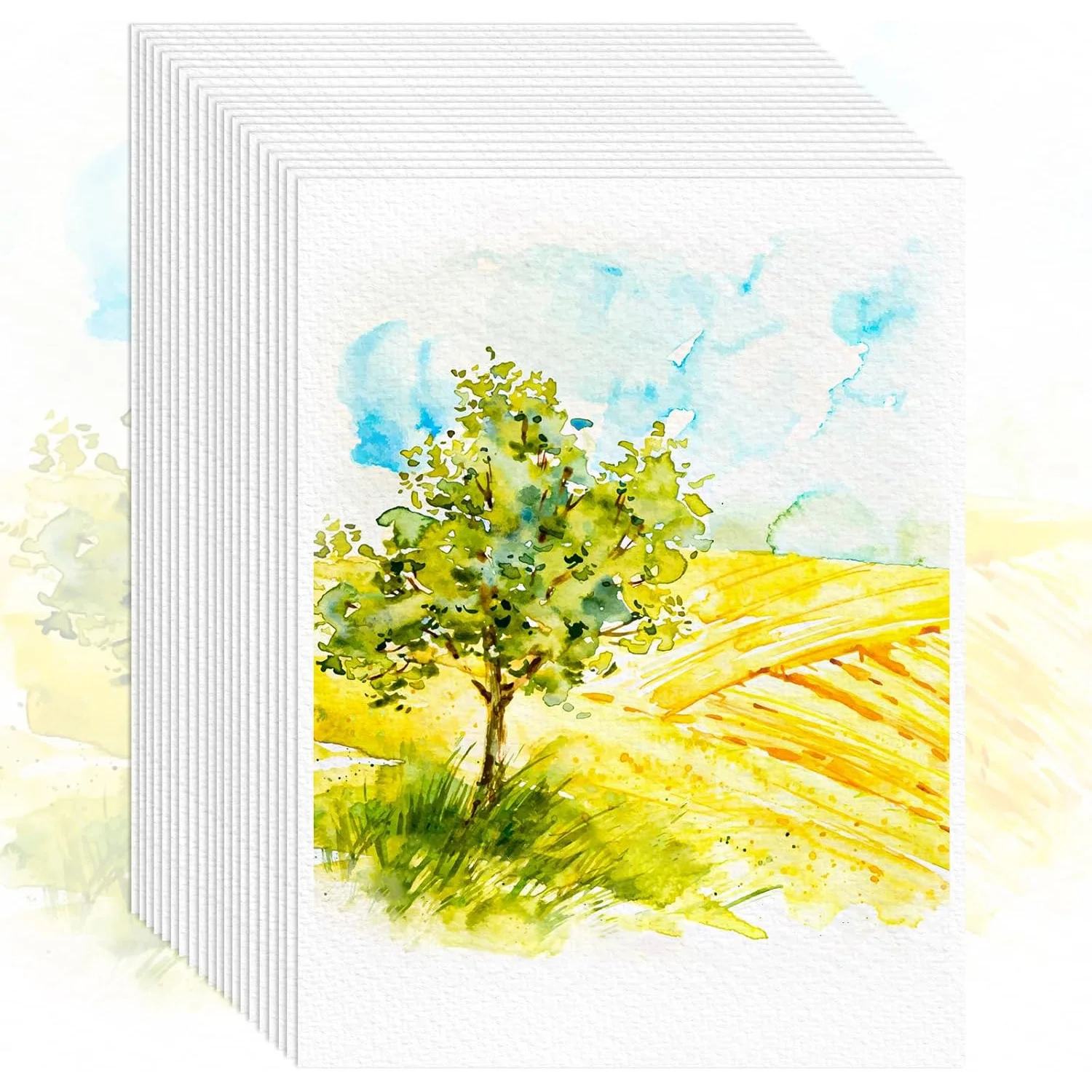 60 Sheets Watercolor Paper, 8.5"x11" Water Color Paper, 110lb/230gsm Artist Sketch Painting Loose Paper Bulk, for Adults
60 Sheets Watercolor Paper, 8.5"x11" Water Color Paper, 110lb/230gsm Artist Sketch Painting Loose Paper Bulk, for Adults