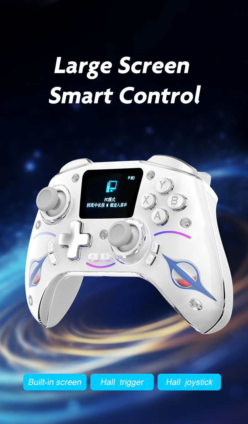 Cross-border Gaming Controller with 2-inch Smart Interactive Screen for PC, Switch, PS4, Android, HarmonyOS, and iOS Streaming
Cross-border Gaming Controller with 2-inch Smart Interactive Screen for PC, Switch, PS4, Android, HarmonyOS, and iOS Streaming