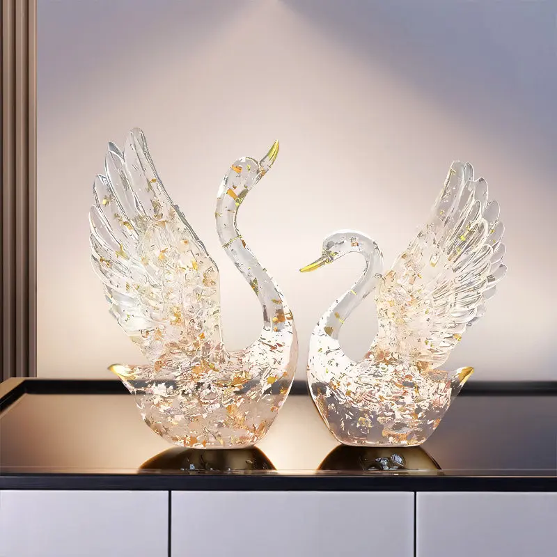 Gold Foil Swan Ornament Handmade Resin Decor Piece Hallway TV Cabinet Soft Decoration Housewarming Festival Gift Present
Gold Foil Swan Ornament Handmade Resin Decor Piece Hallway TV Cabinet Soft Decoration Housewarming Festival Gift Present