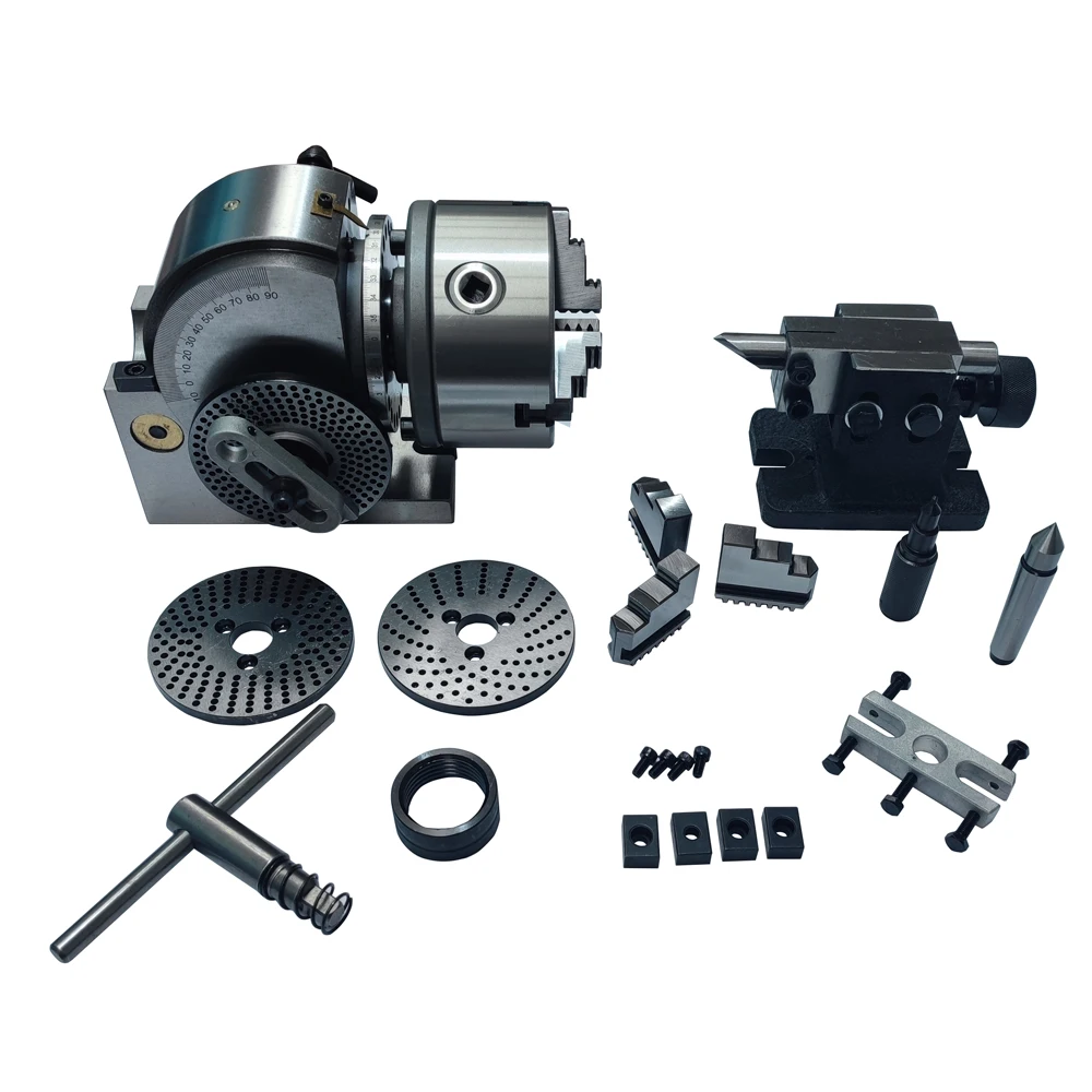 Precision Semi Indexing Dividing Head With Gear Core Components 3-Jaw Tailstock Chuck
Precision Semi Indexing Dividing Head With Gear Core Components 3-Jaw Tailstock Chuck