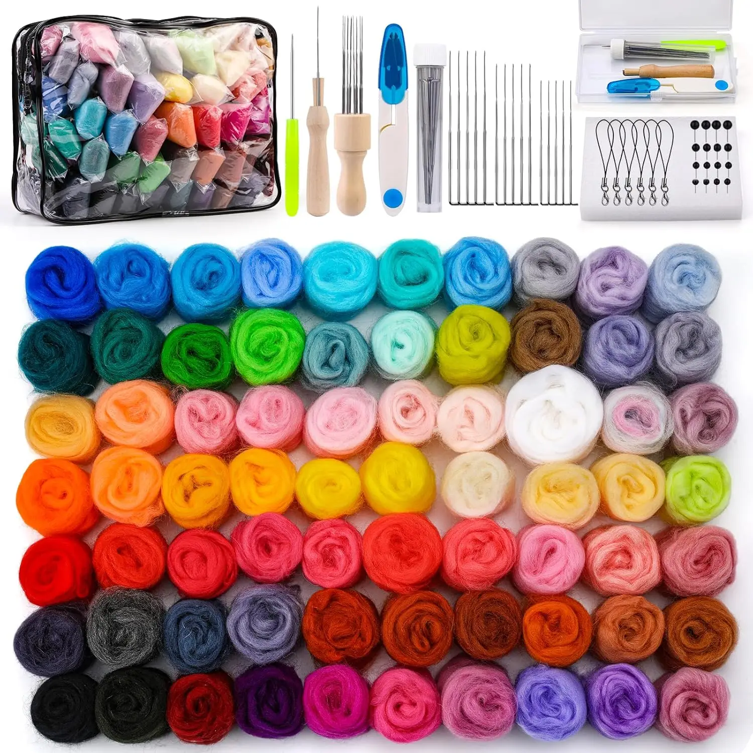 45/70 цветов, набор для валяния игл, шерстяные принадлежности для ровинга для самостоятельного изготовления кукол с животными, украшения ручной работы
45/70 цветов, набор для валяния игл, шерстяные принадлежности для ровинга для самостоятельного изготовления кукол с животными, украшения ручной работы