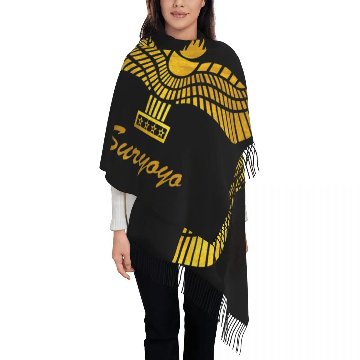Stylish Aramean Suryoyo Flag Tassel Scarf Women Winter Fall Warm Shawl Wrap Lady Assyria Scarves
Stylish Aramean Suryoyo Flag Tassel Scarf Women Winter Fall Warm Shawl Wrap Lady Assyria Scarves