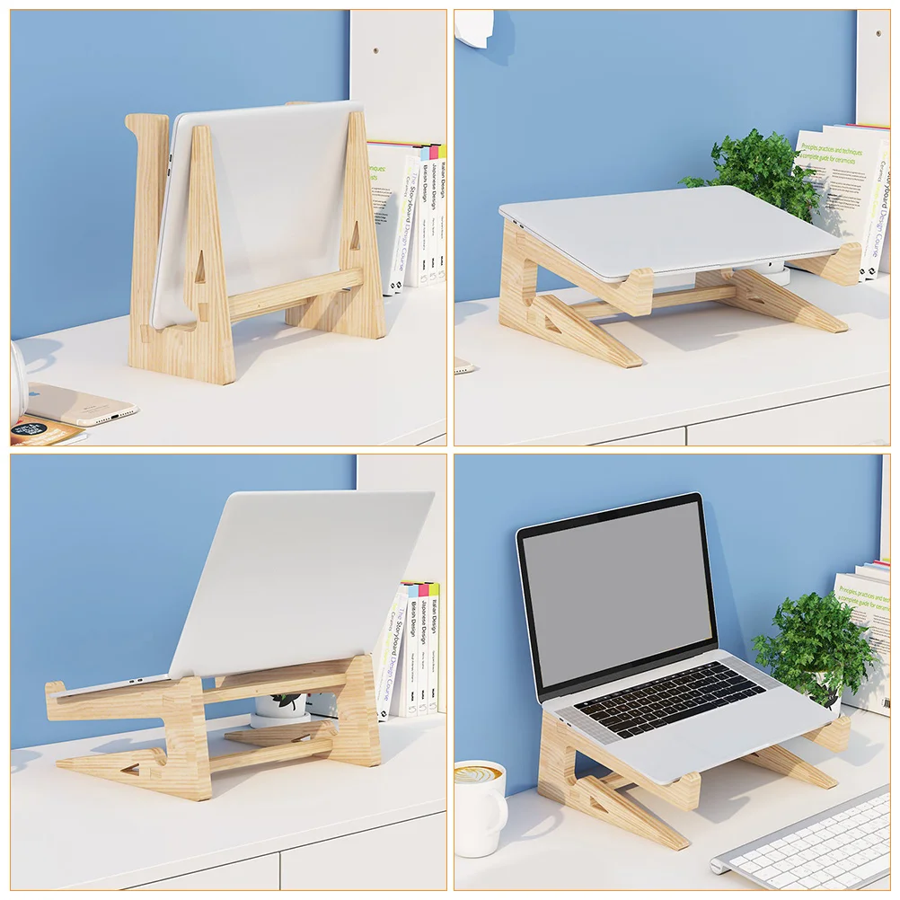1pc Wooden Notebook Holder Heighten Storage Rack Office Laptop Storage Holder Desk Accessories Adjustable Laptop Stand
1pc Wooden Notebook Holder Heighten Storage Rack Office Laptop Storage Holder Desk Accessories Adjustable Laptop Stand