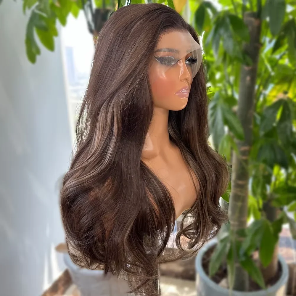 18inch Glueless Brown Body Wave 5*5 Lace Front Hair 100% Human Hair Wig 150 Density with Baby Hair Pre-Plucked Soft Hair Wig
18inch Glueless Brown Body Wave 5*5 Lace Front Hair 100% Human Hair Wig 150 Density with Baby Hair Pre-Plucked Soft Hair Wig