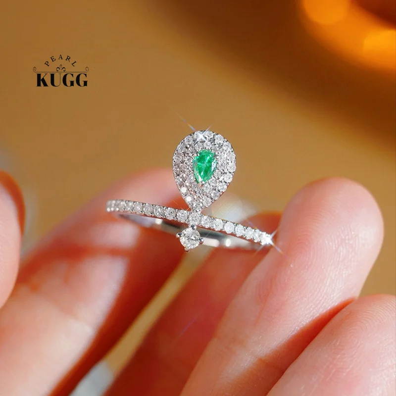 KUGG 100% 18K кольца из белого золота обручальное кольцо с натуральным зеленым бриллиантом для женщин модные свадебные кольца в стиле INS высокие ювелирные изделия
KUGG 100% 18K кольца из белого золота обручальное кольцо с натуральным зеленым бриллиантом для женщин модные свадебные кольца в стиле INS высокие ювелирные изделия