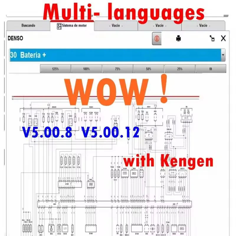 WOW 2025 Hot! sale For V5.00.12 WOW 5.00.8 R2 diagnostics Software with Kengen For Tcs Multi-diagnostic Car Software Repair tool
WOW 2025 Hot! sale For V5.00.12 WOW 5.00.8 R2 diagnostics Software with Kengen For Tcs Multi-diagnostic Car Software Repair tool