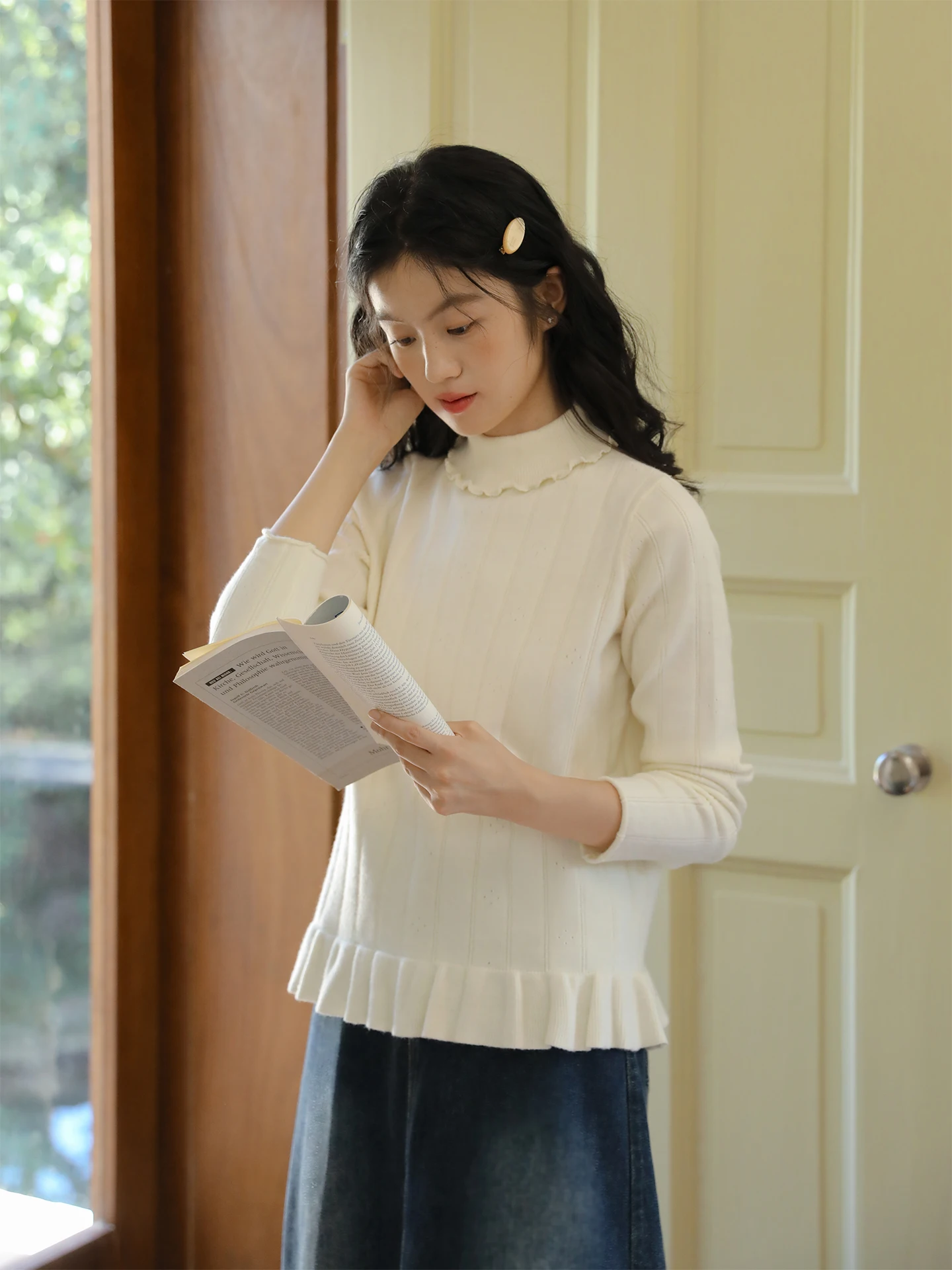 Nesoulum Women's High Ne Knitted Base irt Muted Color Loose Fit Long Sve Inner Wear Top Artistic Vintage Lazy Design
Nesoulum Women's High Ne Knitted Base irt Muted Color Loose Fit Long Sve Inner Wear Top Artistic Vintage Lazy Design