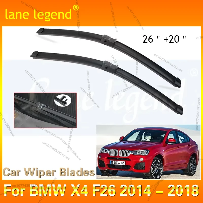 Lane Legend Wiper LHD Front Wiper Blades For BMW X4 F26 2014 - 2018 Windshield Windscreen Clean Window Car Rain Brushes 26"+20"
Lane Legend Wiper LHD Front Wiper Blades For BMW X4 F26 2014 - 2018 Windshield Windscreen Clean Window Car Rain Brushes 26"+20"
