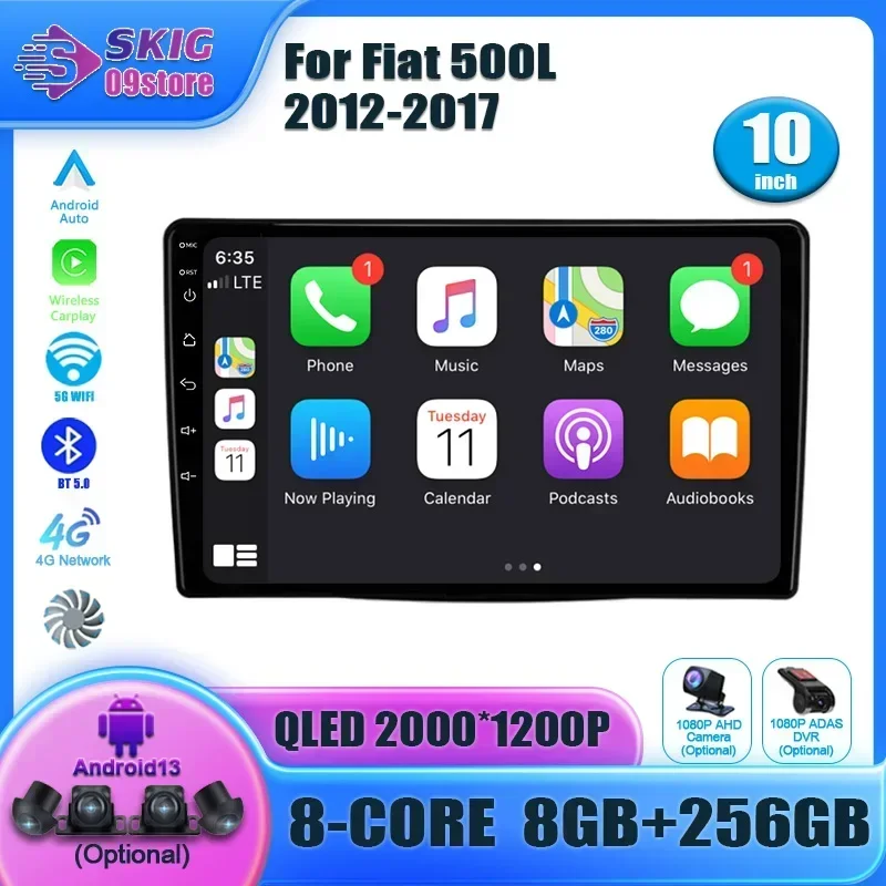 Car Radio Carplay Android 13 For Fiat 500L 2012-2017 Multimedia Video Player touch screen Navigation GPS Auto stereo View camera
Car Radio Carplay Android 13 For Fiat 500L 2012-2017 Multimedia Video Player touch screen Navigation GPS Auto stereo View camera