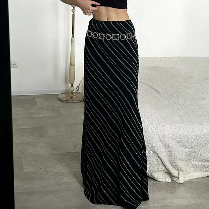 American Black Oblique Striped Printed Skirt Women Long Skirt Fashion Zipper Hip Skirts Female Summer
American Black Oblique Striped Printed Skirt Women Long Skirt Fashion Zipper Hip Skirts Female Summer