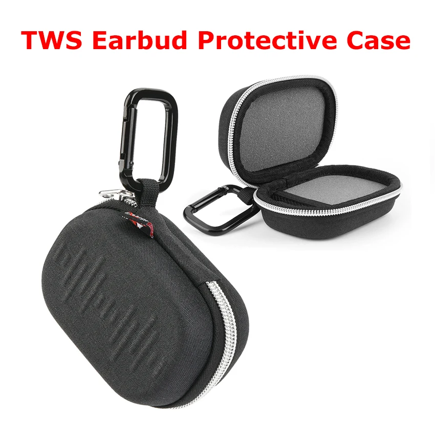 EVA Storage Case for TWS Earbuds Slow-Rebound Memory Foam Protective Cover Hard Shell Portable Bag with Carabiner
EVA Storage Case for TWS Earbuds Slow-Rebound Memory Foam Protective Cover Hard Shell Portable Bag with Carabiner