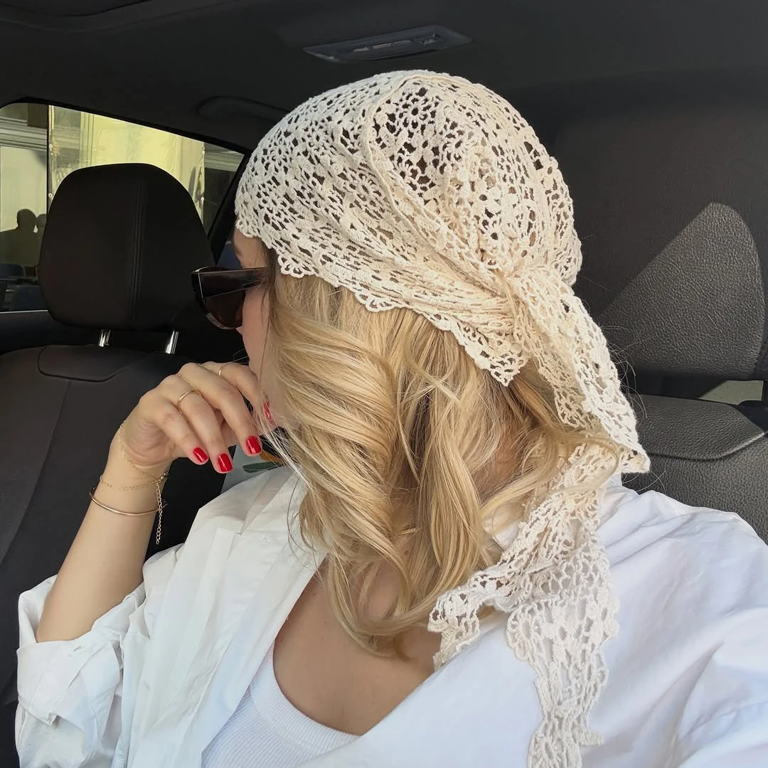 Fashiona Flower Headscarf Women Summer Knitted Scarf Triangle Skirt Belt Scarf Headscarf Hair Accessories Y2K Hip Curtain
Fashiona Flower Headscarf Women Summer Knitted Scarf Triangle Skirt Belt Scarf Headscarf Hair Accessories Y2K Hip Curtain