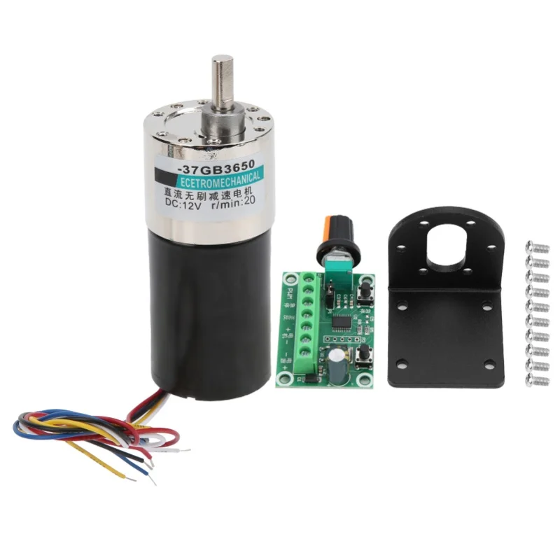 Brushless Motor With Bracket Governor CW/CCW Low Speed 12V For CNC Machine Tool XD-37GB365020rpm/Min
Brushless Motor With Bracket Governor CW/CCW Low Speed 12V For CNC Machine Tool XD-37GB365020rpm/Min