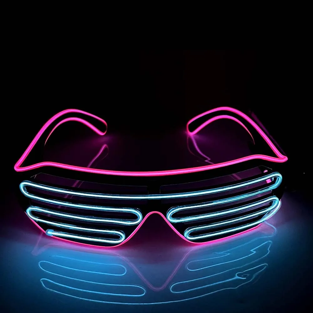 Wireless LED Glowing Glasses Double Colors Cool Neon Glasses Colorful Glow-in-the-dark Luminous Glasses Christmas Decor
Wireless LED Glowing Glasses Double Colors Cool Neon Glasses Colorful Glow-in-the-dark Luminous Glasses Christmas Decor