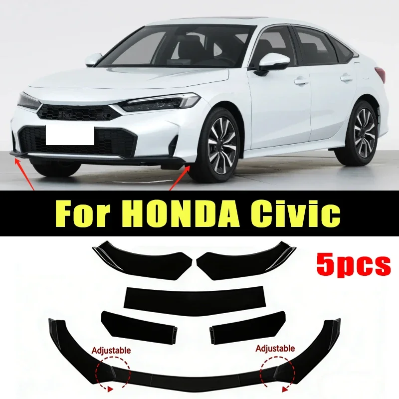 5Pcs ABS Material Universal Car Front Bumper Separator Bumper Lip Body Kit Duck Lip Separator For HONDA Civic Car Accessories
5Pcs ABS Material Universal Car Front Bumper Separator Bumper Lip Body Kit Duck Lip Separator For HONDA Civic Car Accessories