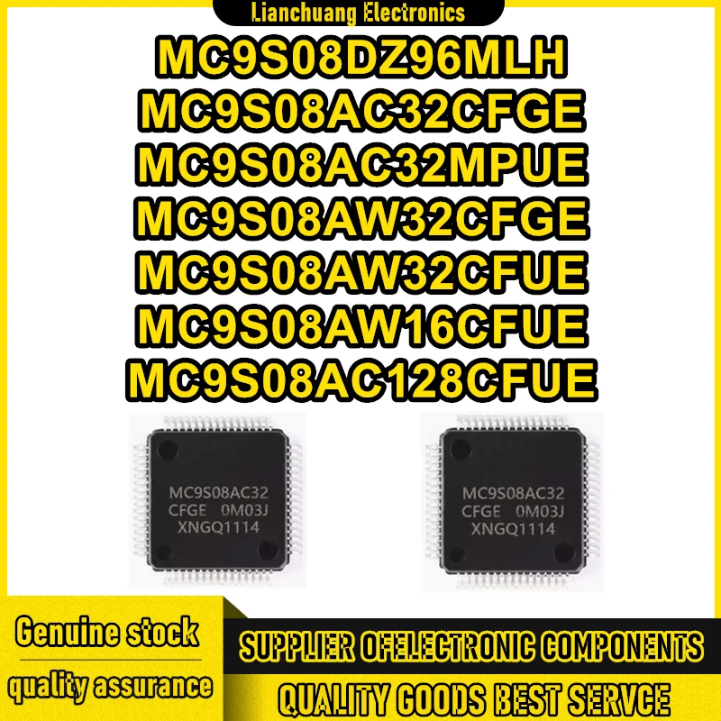 5PCS MC9S08DZ96MLH MC9S08AC32CFGE MC9S08AC32MPUE MC9S08AW32CFGE MC9S08AW32CFUE MC9S08AW16CFUE MC9S08AC128CFUE MC9S08AC128CFGE
5PCS MC9S08DZ96MLH MC9S08AC32CFGE MC9S08AC32MPUE MC9S08AW32CFGE MC9S08AW32CFUE MC9S08AW16CFUE MC9S08AC128CFUE MC9S08AC128CFGE