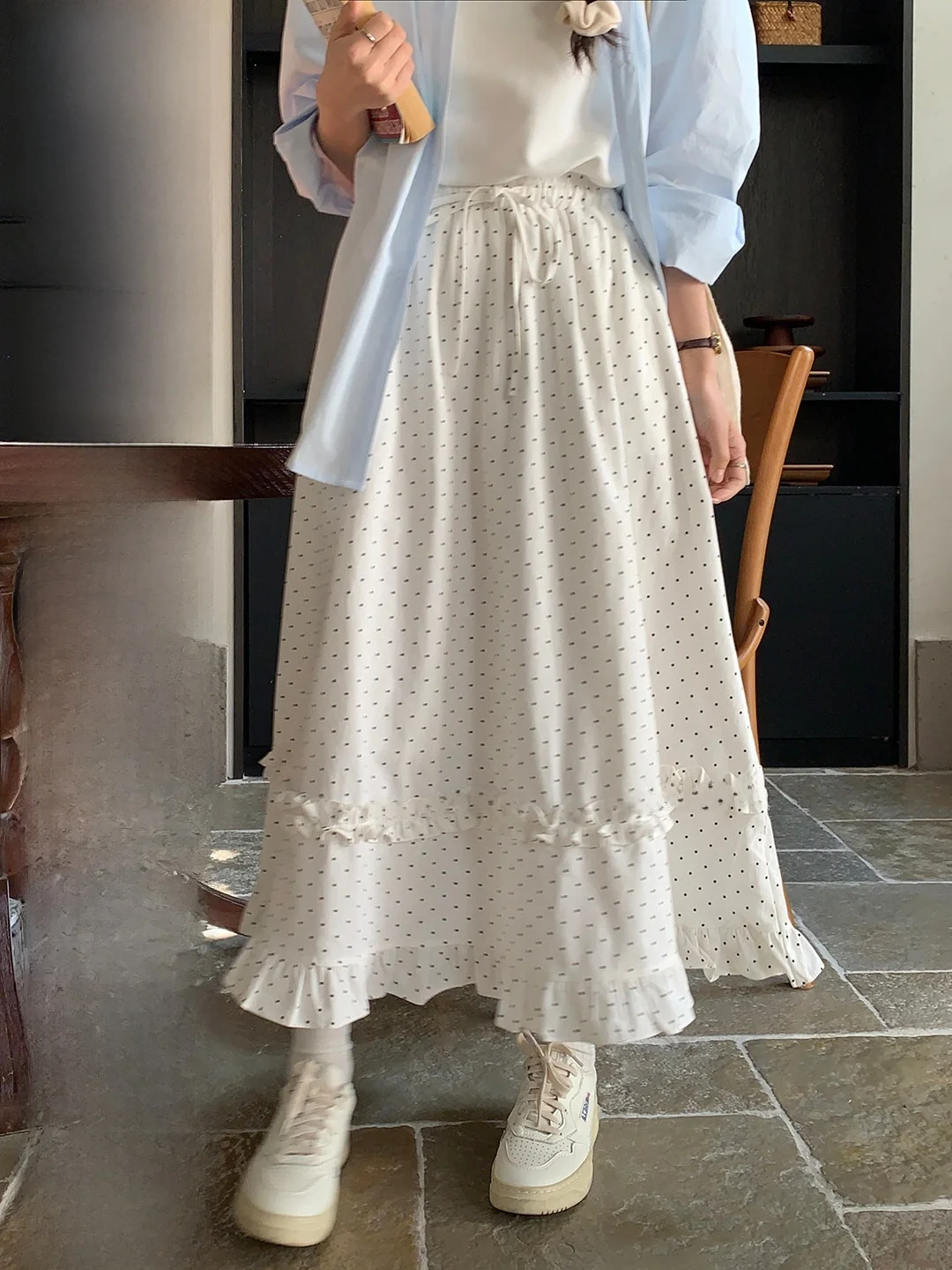 French Sle Polka Dot Design f Skirt Women's Versatile Korean Sle Forest System Slimming Beautiful Skirt A-Line High Wa...
French Sle Polka Dot Design f Skirt Women's Versatile Korean Sle Forest System Slimming Beautiful Skirt A-Line High Wa...