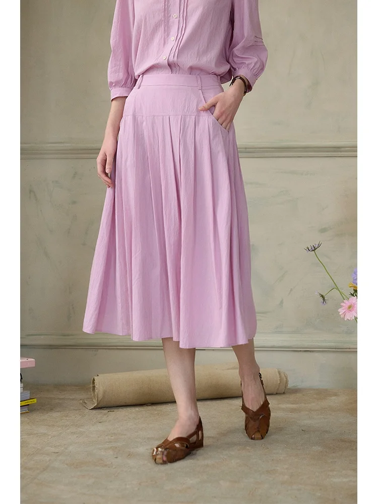 SimpleRetro Cold Brew Milk Peach Romantic Rose Pink Lyocell A-Line Skirt Women's High Waist Slimming Midi Skirt Summer
SimpleRetro Cold Brew Milk Peach Romantic Rose Pink Lyocell A-Line Skirt Women's High Waist Slimming Midi Skirt Summer