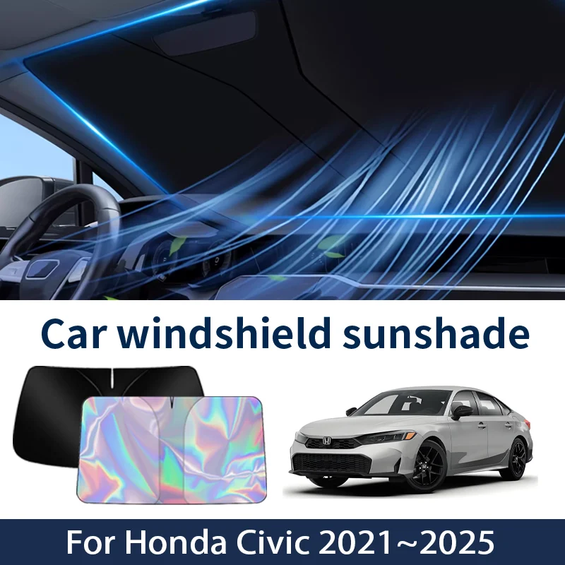 Front Windshield Sunshade For Honda Civic 2021~2025 2024 2023 2022 Car Sun Visor Heat Insulation Summer Cooling Accessories
Front Windshield Sunshade For Honda Civic 2021~2025 2024 2023 2022 Car Sun Visor Heat Insulation Summer Cooling Accessories