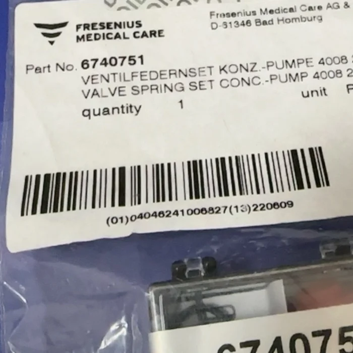 4008S комплект пружин всасывающего насоса с коробкой, новое уплотнительное кольцо, аксессуары для машины для гемодиализа
4008S комплект пружин всасывающего насоса с коробкой, новое уплотнительное кольцо, аксессуары для машины для гемодиализа