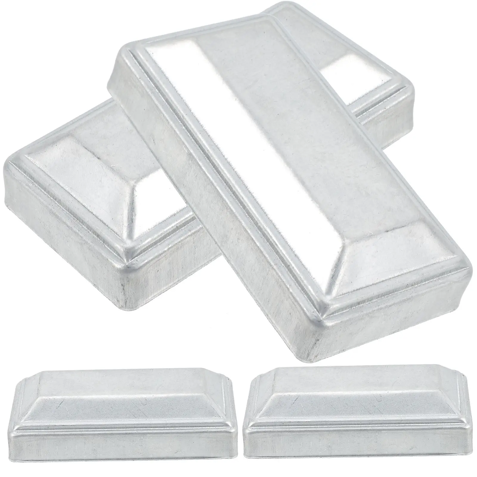 4 Pcs Fence Post Covers Post Caps Iron Guardrail Accessories Railing Posts Silver Durable Garden Fencing Rectangle Covers
4 Pcs Fence Post Covers Post Caps Iron Guardrail Accessories Railing Posts Silver Durable Garden Fencing Rectangle Covers