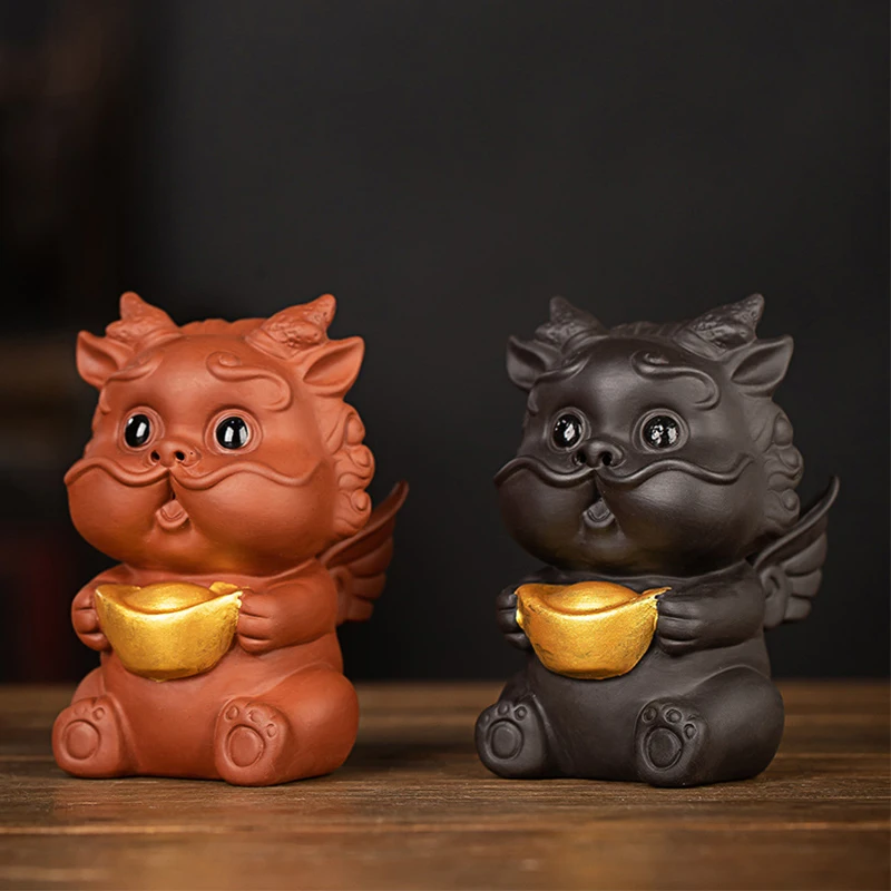 Purple Sand Gold Yuanbao Pixiu Handmade Boutique Tea Pet Qilin Tea Plate Ornaments Create Money To Grow Tea and Play Tea Pet
Purple Sand Gold Yuanbao Pixiu Handmade Boutique Tea Pet Qilin Tea Plate Ornaments Create Money To Grow Tea and Play Tea Pet