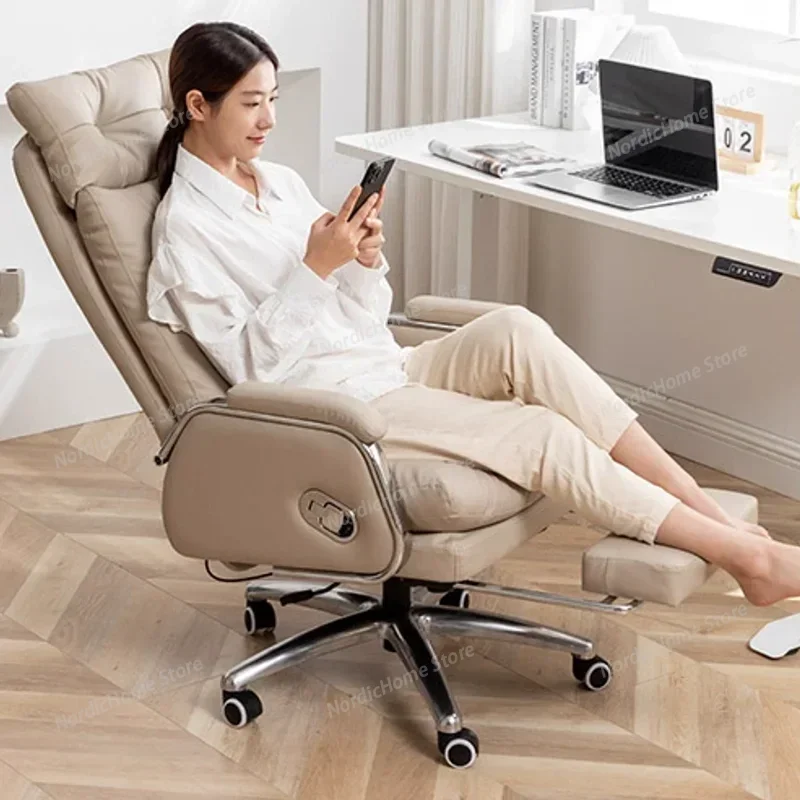 Ergonomic Throne Office Chair Vanity Salon Swivel Study Playseat Office Chair Modern Executive Nordic Taburete Home Furniture
Ergonomic Throne Office Chair Vanity Salon Swivel Study Playseat Office Chair Modern Executive Nordic Taburete Home Furniture