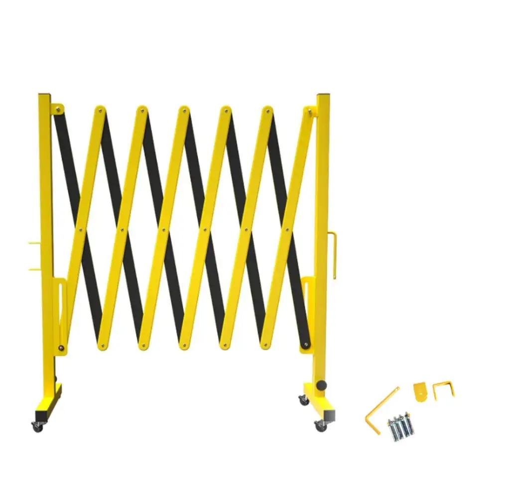 Trafford Industrial Expandable Metal Barricade, 11 Feet, Yellow and Black, Mobile Safety Barrier Gate, Retractable Traffic Fence
Trafford Industrial Expandable Metal Barricade, 11 Feet, Yellow and Black, Mobile Safety Barrier Gate, Retractable Traffic Fence