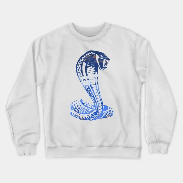 Осенне-зимняя стильная толстовка с изображением кобры, «Синяя графика кобры» для модного образа 
Осенне-зимняя стильная толстовка с изображением кобры, «Синяя графика кобры» для модного образа