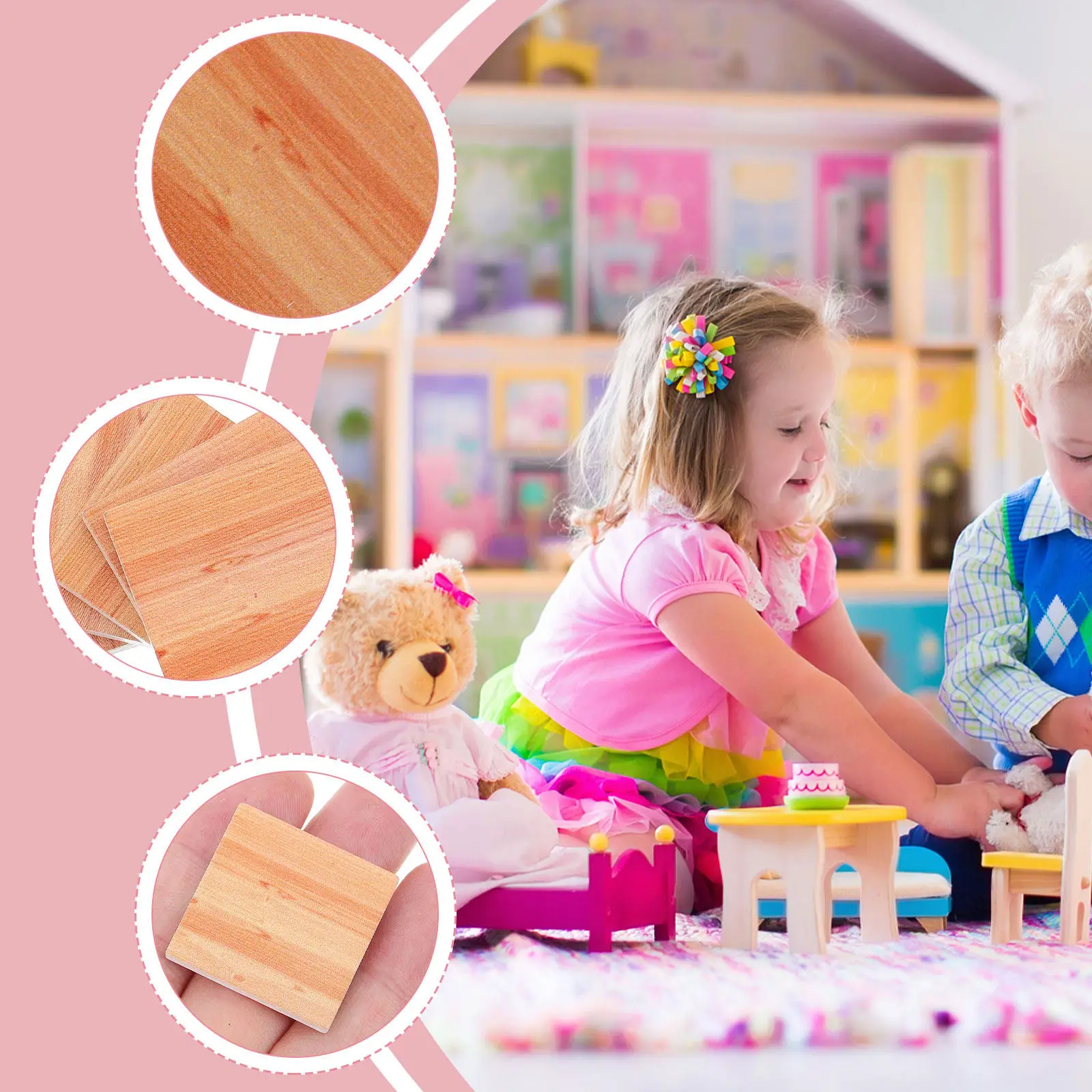18Pcs Realistic Wooden Floor Decoration for Mini House DIY Miniature Floors Tiny Dolly House Furniture Accessories
18Pcs Realistic Wooden Floor Decoration for Mini House DIY Miniature Floors Tiny Dolly House Furniture Accessories