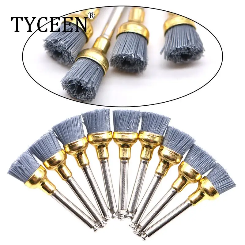 10Pcs Dental Polishing Brush Silicon carbide Material Latch Flat Bowl Teeth Polisher Prophy Brushes for Contra Angle Handpiece
10Pcs Dental Polishing Brush Silicon carbide Material Latch Flat Bowl Teeth Polisher Prophy Brushes for Contra Angle Handpiece