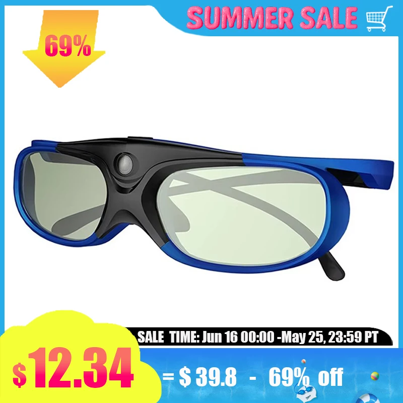 Active Shutter 3D Glasses , Rechargeable Bluetooth Glasses, Compatible with BenQ,Optoma, Dell, Acer, Viewsonic DLP Projector
Active Shutter 3D Glasses , Rechargeable Bluetooth Glasses, Compatible with BenQ,Optoma, Dell, Acer, Viewsonic DLP Projector