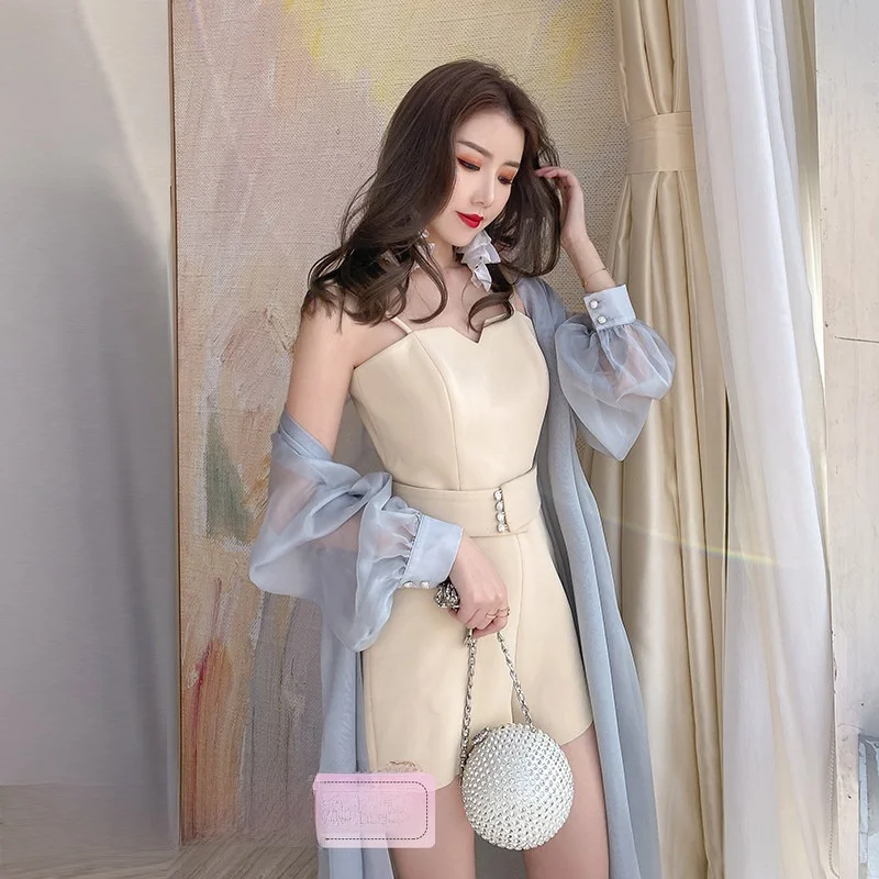Ice Has Come New Autumn Small Design Goddess Strap Onesie Cardigan Set Women Fashionable Polyester Ensemble
Ice Has Come New Autumn Small Design Goddess Strap Onesie Cardigan Set Women Fashionable Polyester Ensemble
